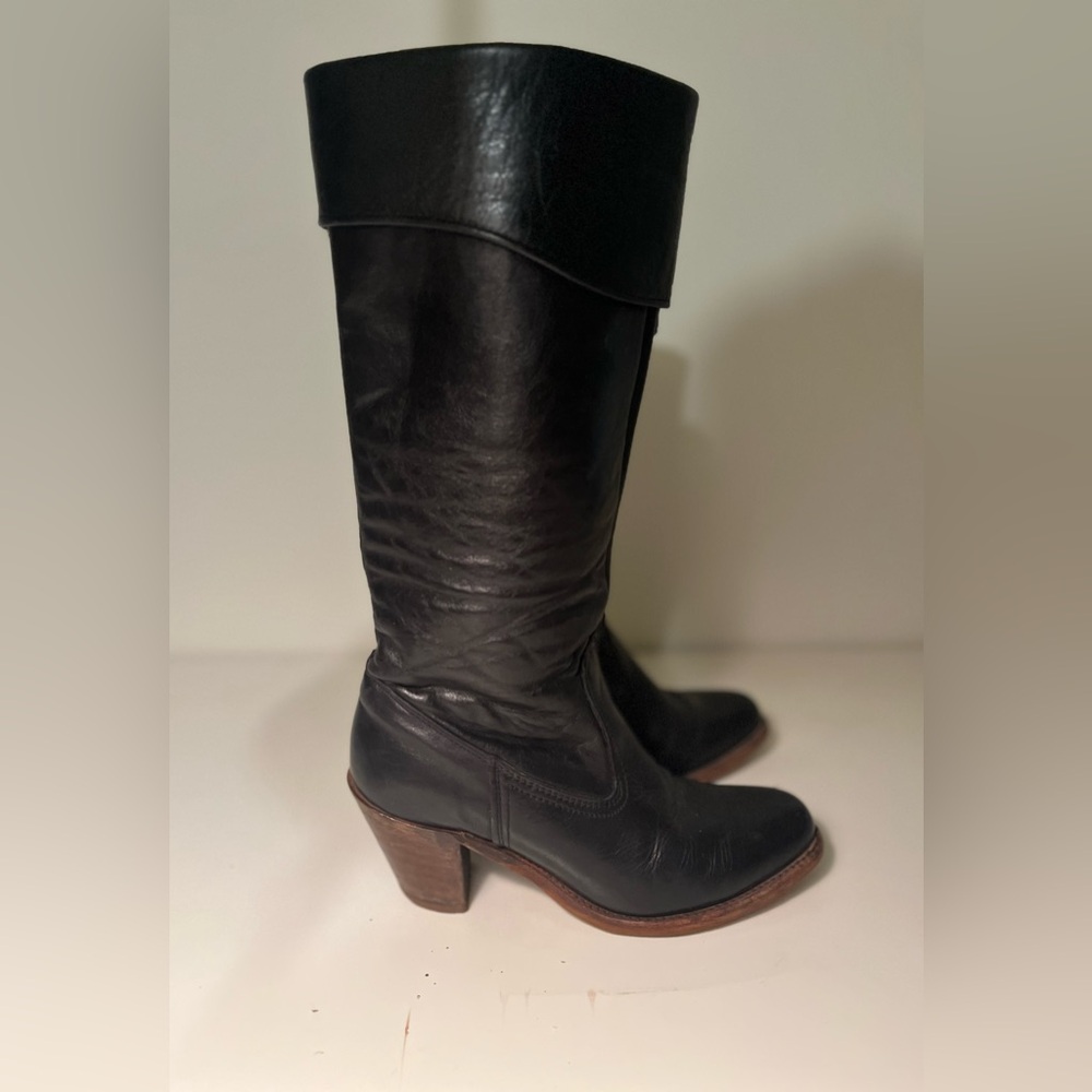 Vintage Leather Knee-High Boots